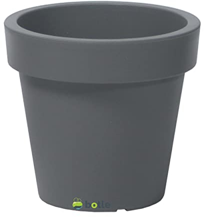 botle Blumentopf Übertopf Blumenkübel 50 cm x 45,5 cm Grauer Stein Pflanzkübel Pflanztopf Kunststoff