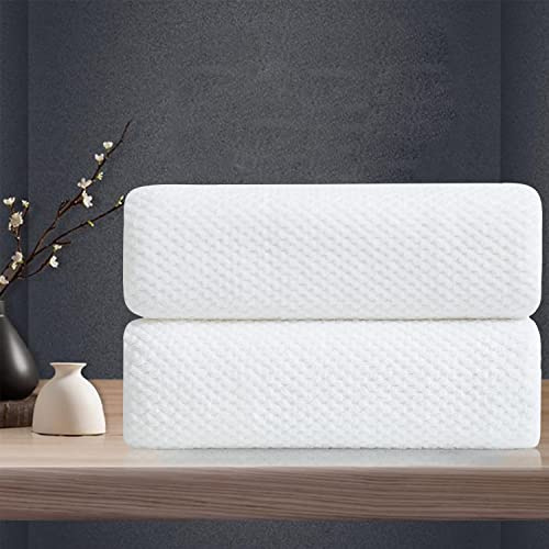 White Hand Towels Set 2 Pack-16“x31”,Ultra Soft Microfibers Bathroom Towel Set Highly Absorbent Quick Dry Luxury Premium Towel Lightweight Durable Hand Towel Collection for Hotel Spa Gym Kitchen