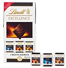 Lindt Bag Praline Excellence Assortita, Praline di Cioccolato Fondente Sale, Caramello Salato e Nocciola, 15 Cioccolatini assortiti, in sacchetto 150g
