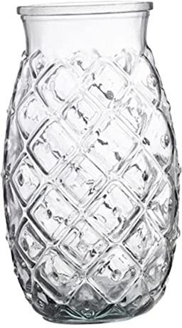Operitacx Ananas-Form Cocktailglas, dekorativer Cocktailbecher, Glasbecher, Bar, Glasbecher, 480 ml
