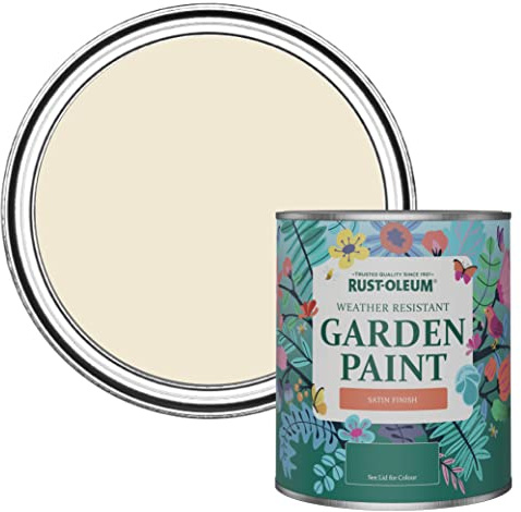 Rust-Oleum Beige Mould-Resistant Garden Paint In Satin Finish - Quarry Lime 750ml