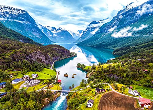 Jigsaw Puzzles 1000 Pieces for Adults jigsaw puzzles for adults 1000 Piece Puzzle Educational Games, Geiranger fjord Norway