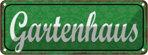 vianmo Blechschild 10x27 cm Geschenk Gartenhaus Deko Geschenk Metall Schild