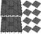 ULTECHNOVO 10pcs Fish Tank Bottom Filter - Under Gravel Filter Plate 15x15cm - Isolate Board Divider for Aquarium, Splicing Easy to Install (Black)
