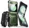 i-Blason Cover per Samsung Galaxy Z Flip 5 (2023) con Protezione Schermo integrata, Supporto e Clip da Cintura, Custodia Robusta per Tutto il Corpo per Z Flip 5 con Protezione Cerniera (Verde)
