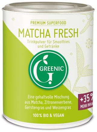 Greenic Superfood, Matcha Fresh Trinkpulver, 110g (12)