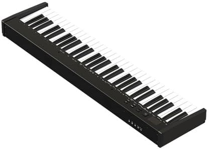 STEPHM 61-Key Keyboard Piano Weighted Electric Piano Portable Travel Piano Rechargeable Digital Piano Support Bluetooth MIDI Mode For Beginners Teens And Adults