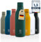 NAQULA® Thermosflasche Edelstahl 500ml. BPA Frei. Auslaufsicher. Modern. Stilvolle Trinkflasche. Minimalistische Wasserflasche. Geeignete Flasche für Büro, Sport, Schule. Grün (midnight green).