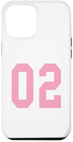 iPhone 13 Pro Max Number 02 Shirt Pink Football Basketball Breast Cancer Aware Case