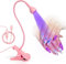 AORAEM LED Nail Lamps 3W Flexible Gooseneck Lamp Quicky Dry Nail Manicure Dryer Gel Polish Curing Light Plug Play Portable Flash Cure Light for Gel Nails Home DIY Professional Nail Art Tools Pink