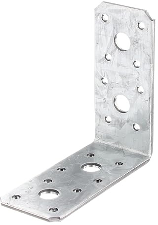 Alberts 832377 Winkelverbinder | sendzimirverzinkt | 90 x 90 x 40 mm | 60er Set
