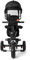 4 in 1 Kinderdreirad Tricycle für Kinder ab 12 Monate bis 5 Jahren mit Abnehmbarer Sonnendach&Schubstange Dreiräder,Jogger, mit Dachfenster, Sicherheitsgurte, 360 Grad Drehbar,4 in 1 (schwarz)