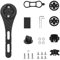 Integrierte Fahrradcomputer Halterung aus Kohlefaser, Out-Front Halterung für Garmin Varia, Toread.X, Garmin, Bryton, Blackbird, Cateye, für Actionkameras und Beleuchtung (Schwarze Kohlefaser)