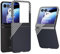 COQUE Caso per Motorola Razr 50, le Custodie Pieghevoli per Telefoni Motorola Razr 50 Carbon Series Flip Series(argentato)
