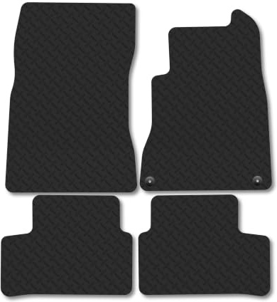 Mercedes A-Class (2018+) 5mm Rubber Car Mats | Heavy Duty Rubber Tailored Fit Floor Mats Full Coverage Durable Waterproof Accessories Easy Clean Anti Slip Made in the UK