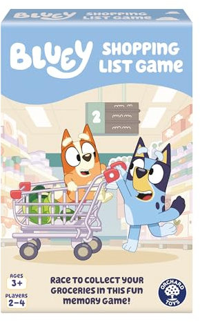 Orchard Toys Official Bluey Shopping List Matching and Memory Game Age 3+ for children age 3
