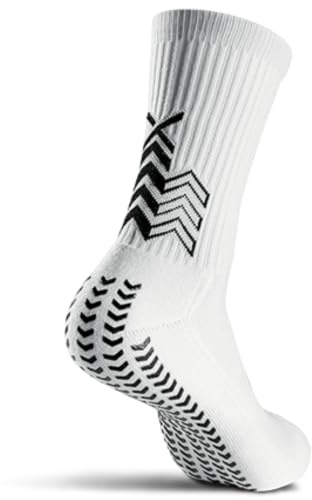 SOXPro Classic - Calze Antiscivolo Calcio - GRIP in Silicone - Uomo, Donna - Anti-vescica, Traspiranti e Professionali - Sport, Running, Padel