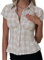 ensswliz Women Y2k Short Sleeve Plaid Shirts Button-up Collared Slim Fit Crop Tops Summer Casual Going Out Blouse Tops (A-Coffee, S)