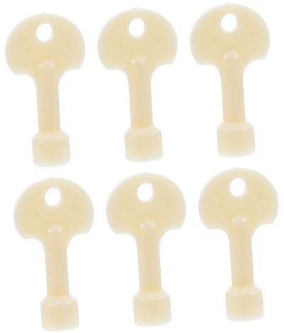 Veemoon 6pcs Triangle Lock Spanner Key for Secure Garbage Bin Door Locking and Easy to Install Outdoor Trash Can Lock Accessory for and Schools