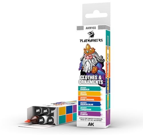 AK Interactive PLAYMARKERS SET AKM103 CLOTHES & ORNAMENTS (6x)
