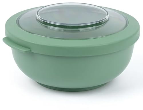 Amuse Tylla Saladier 700ml | Boîte de Rangement avec Couvercle pour Meal Prep et Snacks | Boîte Plastique Alimentaire sans BPA pour Enfants et Adultes | Congélation, Lave-vaisselle | Sage