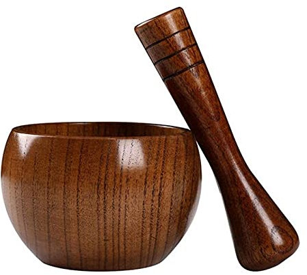 Mörser- und Stößel-Set – Zerkleinerer, Gewürzmühle, Kräuterschale, Pesto-Pulvermörser