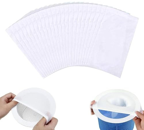 xianshi Chaussettes de skimmer, chaussettes de skimmer de piscine, tamis pour accessoires, chaussettes filtrantes de piscine, filet de piscine, nettoyage de skimmer de piscine, panier réglable (30