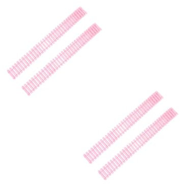UKCOCO 2 Sätze Handgemachte Zäune Für Mikrolandschaften Dekorative Zäune Für Feengärten Und Garten Deko Rosa Erweiterbar Und Vielseitig Einsetzbar 2 Stücke * 2