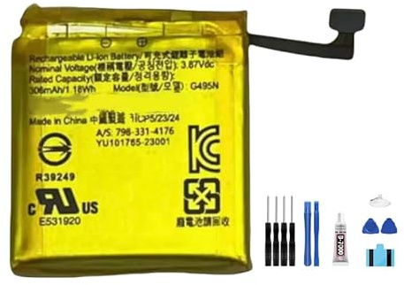 Generic Batteria G495N 306mAh 3.87V compatibile per Pixel Watch 2 Smart Watch Batteria