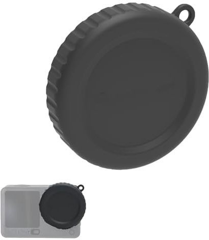 CERFFOOL Objektivdeckel aus Silikon für DJI Osmo Action 6, Objektivschutzkappe, Staubschutz und kratzfest, Objektivdeckel, Zubehör für Action-Kamera (1 Stück)