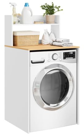SoBuy Mobile Lavatrice con Barriera Anticaduta 66x60x127 cm per Lavanderia
