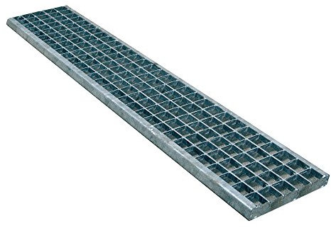 First Plast - Caniveaux PVC ou PP - Grille caillebotis B125 en acier électrozingué - 200 x 1000 mm - First Plast