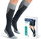 JOBST Sport Laufstrümpfe - Sportkompression für Damen und Herren - hilft, die Durchblutung zu verbessern - weich, leicht und atmungsaktiv, Grau, L