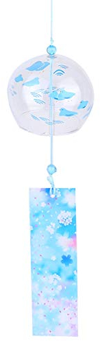 Japanische Windspiele Wind Glocken handgemachtes Glas Home Dekore japanische Kirschblüte Windspiele hängende Dekorationen