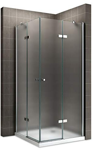 MAYA Cabine de douche H 190 cm verre opaque 100 x 85 cm