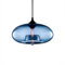 Lampe à Suspension Luminaire Verre Moderne - Lustre Restaurant Bar Plafonnier LED Abat Jour Intérieur Salon Chambre Cuisine (L'ampoule N'est Pas Incluse) Bleu