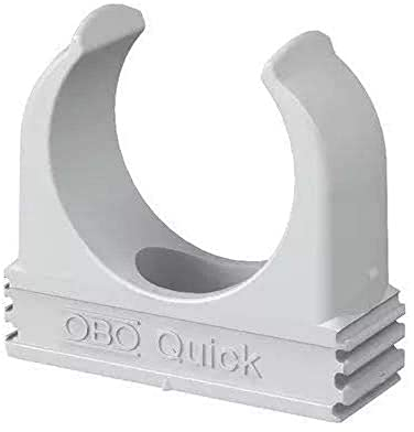 OBO Bettermann 2149010 Lot de 100 colliers de serrage Quick Gris clair M20 Taille nominale