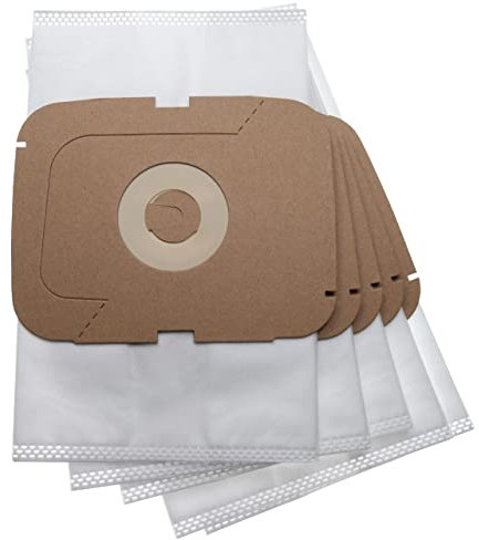 vhbw 5X Staubsaugerbeutel kompatibel mit Lux AP11, Intelligence, Intelligence Royal Edition, S115 Staubsauger - Mikrovlies, 25,15cm x 15,8cm Weiß