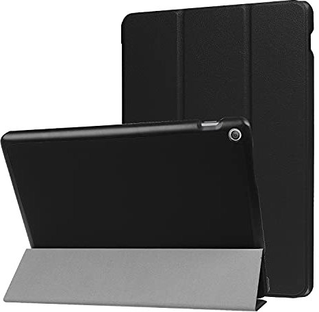 Housse de protection légère et rigide pour tablette Asus ZenPad 10 Z301ML/MFL/ZenPad 10 Z300 avec support 3 plis et fonction veille automatique Noir