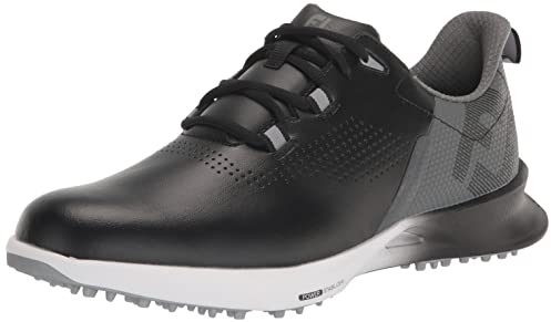 Footjoy Herren Fj Fuel Golfschuh, Schwarz, Anthrazit, Silber, 41 EU