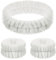 Chuangdi 3 Stück Spa Gesicht Stirnband Handgelenk Waschbänder Set Weiches Makeup Haarband Elastisch Handgelenk Schweißband Flauschiges Kosmetik Stirnband für Damen Mädchen (Weiß, Reiner Stil)