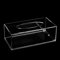 Kosmetiktuchbox aus Acryl 25.0×18.0×9.0 cm Extra breite Tissue-Box mit Abdeckung Acryl Transparent Tissue Box für Esszimmer Auto Büro Badezimmer Schlafzimmer