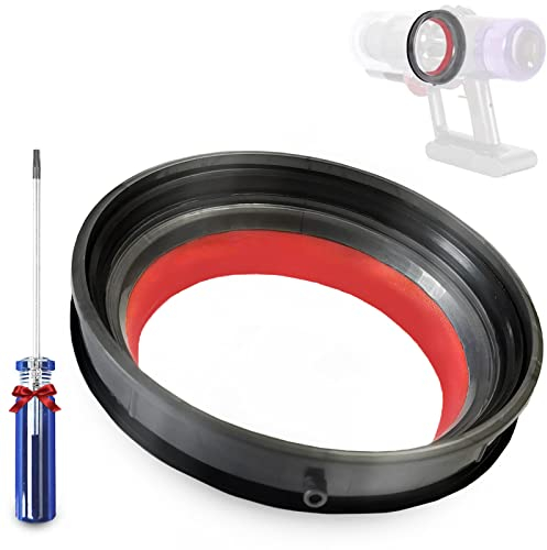 KiimSin Staubbehälter, oberer fester Dichtungsring für Dyson V12 Detect Slim,V12 Digital Slim,V10 Slim,SV18,SV20,SV30 Staubsauger Ersatzteile, Dichtring mit Torx-Schraubendreher Reparaturteil