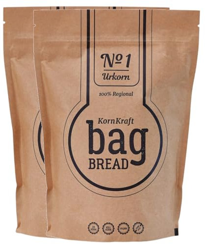 2er Pack bag BREAD KornKraft No. 1 Urkorn Brotbackmischung in der Tüte 750g
