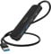 USB 3.0 Hub mit 60 cm U-S-B Splitter, Adapter mit 2*U-S-B C 3.0 und 2*U-S-B 3.0 Ports Ultra Slim Mini Hub Combo für Laptop, PS4, Flash Drive, HDD, Xbox, Drucker, Maus, Tastatur, Computerzubehör