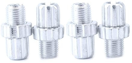 FELTECHELECTR 4Pcs M10 Aluminium Brake Cable Adjustment Screws Lock Ring Silver for Bike Brake Handle Accessories