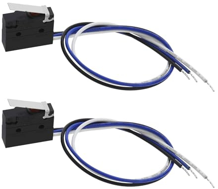 VGOL 2 stücke SPDT Mikroschalter IP67 Wasserdicht Miniatur Mikroschalter 125V 5A Audio-visuelle Ausrüstung Industriemaschinen Snap Action Schalter 50cm