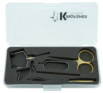 Kingfisher Fly Tying Intro Fly Tying Tool Kit Brass