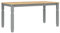 vidaXL Esstisch Corona Grau 160x80x75 cm Massivholz Kiefer