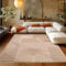 Teppium Kurzflor Wohnzimmer Teppich 140 x 200 cm Rosa Hochtief 3D Effekt - Flauschig, Extra Weich und Waschbarer Teppich Boho Muster - Teppich für Schlafzimmer, Esszimmer und Küche